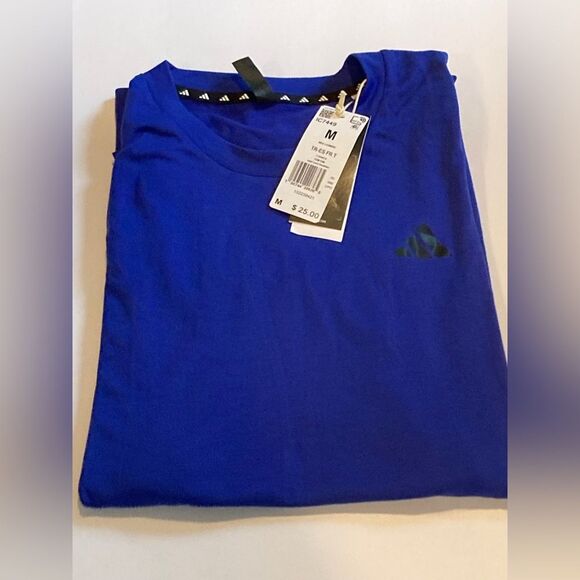 NEW Adidas Essential Men’s T-Shirt Blue Regular Fit Size M Athleisure - Picture 10 of 10